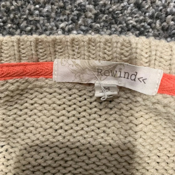 Rewind - cream & black sweater - Picture 2 of 2